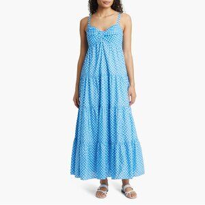 Lilly Pulitzer Shylee Maxi Dress in Boca Blue Double Checking